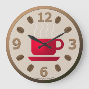 Reloj Redondo Grande Java por la mañana