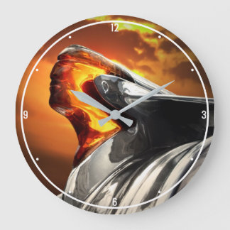 Reloj Redondo Grande Jefe del atardecer Pontiac Jefe de Carro Clásico