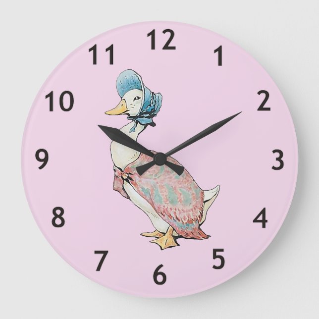 Reloj Redondo Grande Jemima Puddle Duck (Anverso)