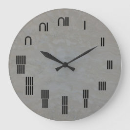 Reloj Redondo Grande Jeroglífico egipcio antiguo