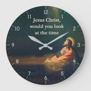 Reloj Redondo Grande Jesucristo, ¿podrías mirar el Humor del Tiempo?