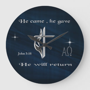 Reloj Redondo Grande Jesús