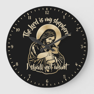 Reloj Redondo Grande Jesús Buen Pastor