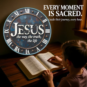 Reloj Redondo Grande Jesús El Camino Verdad Vida