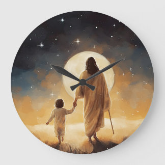 Reloj Redondo Grande Jesus Watch, Bible, Wall Clock, Christianity