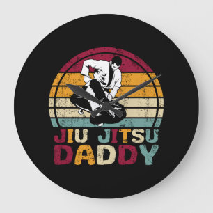 Reloj Redondo Grande Jiu Jitsu Daddy Dad Martial Arts Retro