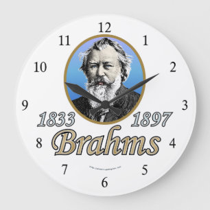 Reloj Redondo Grande Johannes Brahms