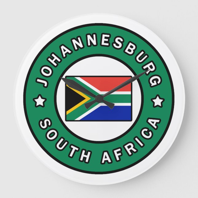 Reloj Redondo Grande Johannesburg Suráfrica (Anverso)