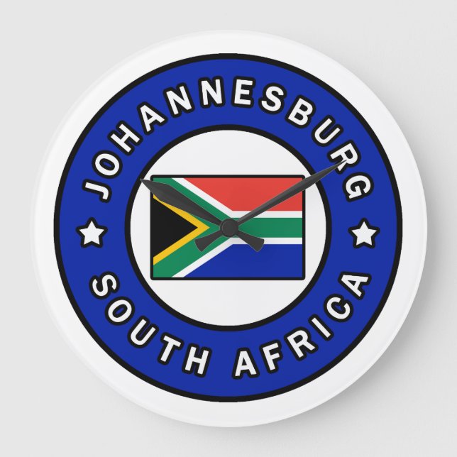 Reloj Redondo Grande Johannesburgo Sudáfrica (Anverso)