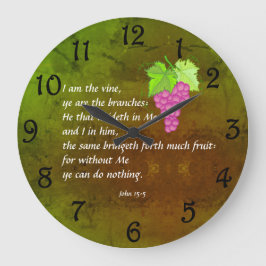 Reloj Redondo Grande John 15:5