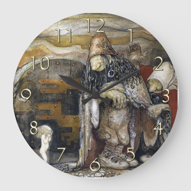 Reloj Redondo Grande John Bauer Troll (Anverso)