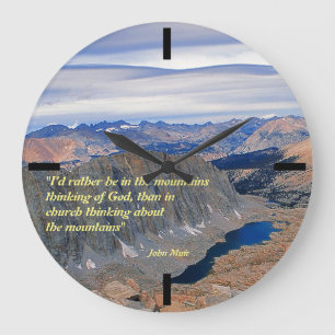 Reloj Redondo Grande John Muir Cita grande