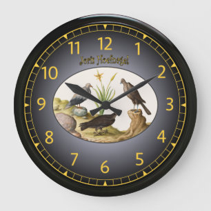Reloj Redondo Grande Joris Hoefnagel ~ Birds ~ 1542-1601~ Vienna ~ V004