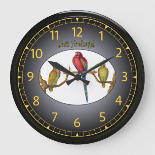 Reloj Redondo Grande Joris Hoefnagel ~ Birds ~ 1542-1601~ Vienna ~ V013