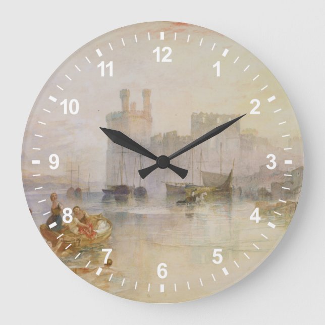 Reloj Redondo Grande Joseph Mallord William Turner | Castillo de Caerna (Anverso)