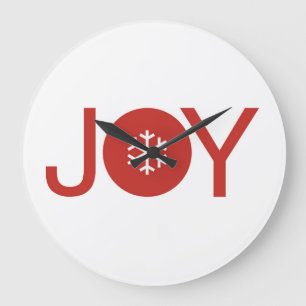 Reloj Redondo Grande Joy Christmas Large Clock