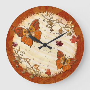 Reloj Redondo Grande Joyas del otoño