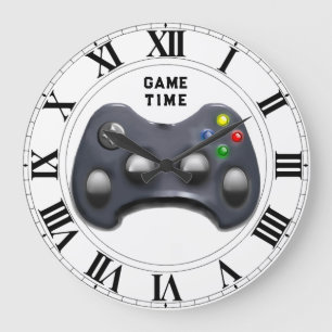 Reloj Redondo Grande Jugador de Videojuegos