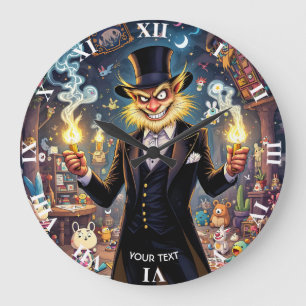 Reloj Redondo Grande Juguetes de supervillano lindos de fantasía