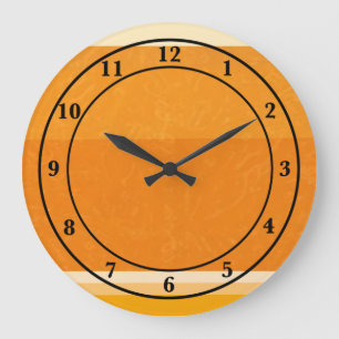 Reloj Redondo Grande Juicy Citrus Naranja Fruit Slice Colores