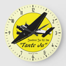 Reloj Redondo Grande Junkers Ju 52