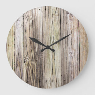 Reloj Redondo Grande Juntas rústicas madereras meteorológicas de Old Do