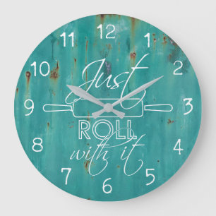 Reloj Redondo Grande Just Roll With It - Kitchen Clock