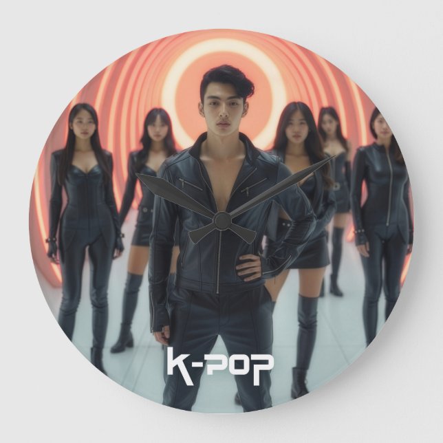 RELOJ REDONDO GRANDE K-POP (Anverso)