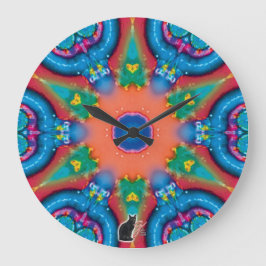 Reloj Redondo Grande Kaleidoscope de encendido