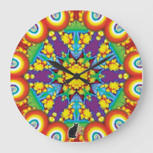 Reloj Redondo Grande Kaleidoscopio filético