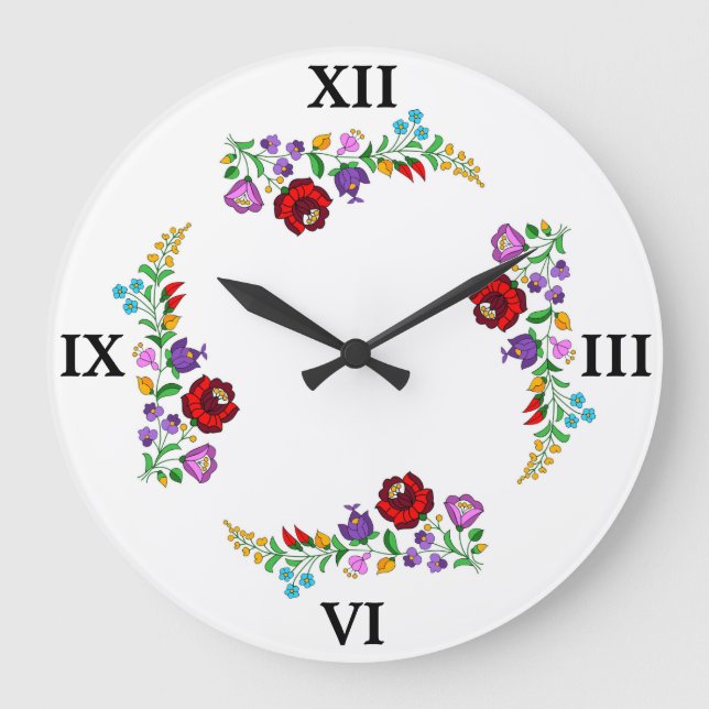 Reloj Redondo Grande Kalocsa húngara (Anverso)