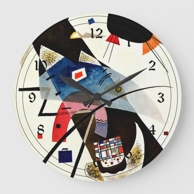 Reloj Redondo Grande Kandinsky - Dos puntos negros (Anverso)