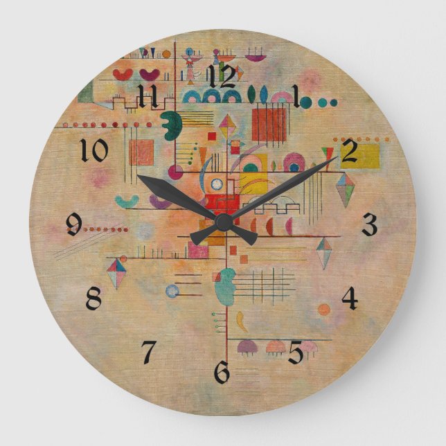 Reloj Redondo Grande Kandinsky - Graceful Ascent (Anverso)