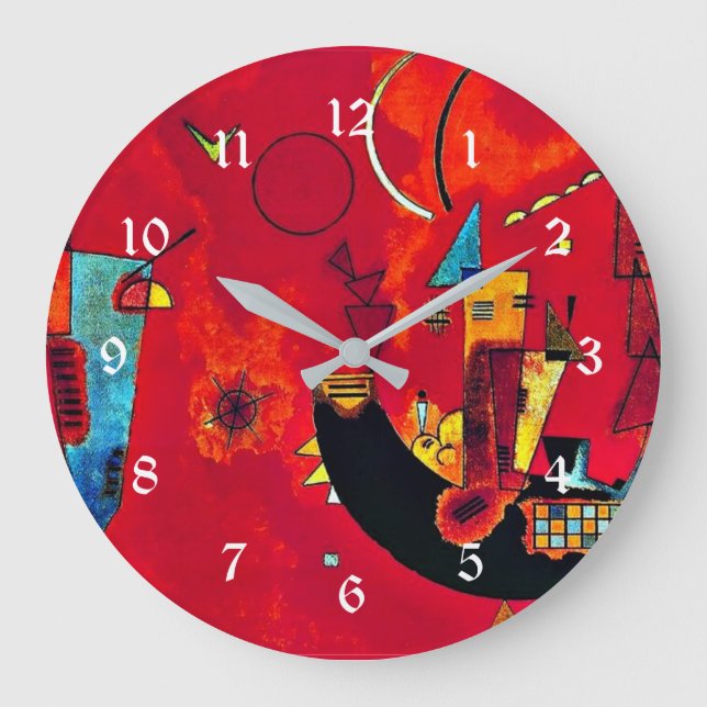 Reloj Redondo Grande Kandinsky - Mit und Gegen (Con y Contra) (Anverso)