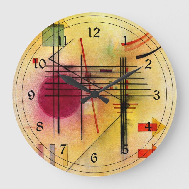 Reloj Redondo Grande Kandinsky - Vibrante (Anverso)