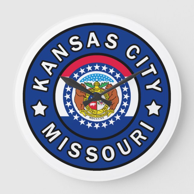 Reloj Redondo Grande Kansas City Missouri (Anverso)