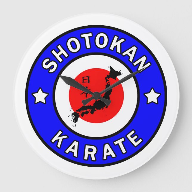 Reloj Redondo Grande Karate de Shotokan (Anverso)