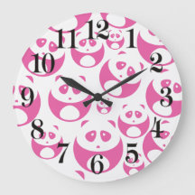 Kawaii Baby Pink and White Panda Pattern