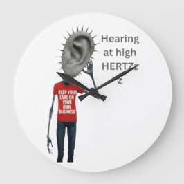 Reloj Redondo Grande Keep your ears on your own business