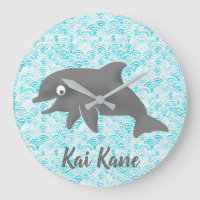 Keiki Watercolor Dolphin Wave