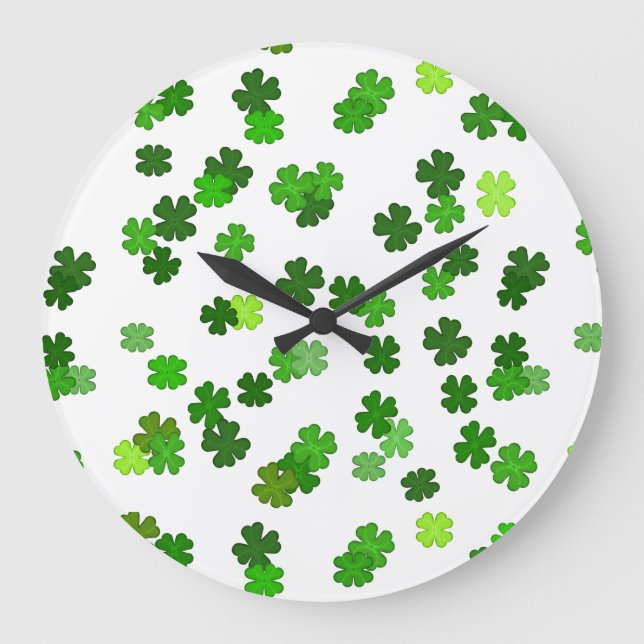 Reloj Redondo Grande Kelly "Shamrock Falling" (Anverso)