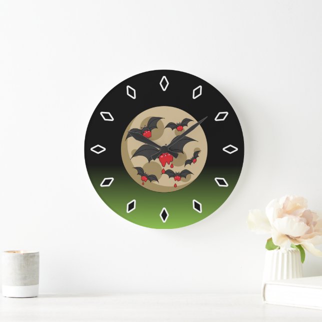 Reloj Redondo Grande Ketchup Eater Vampire Bats (Hogar)