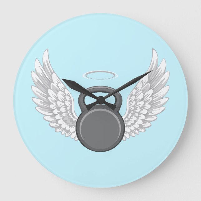 Reloj Redondo Grande Kettlebell Heaven (Anverso)