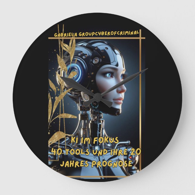 Reloj Redondo Grande KI im Fokus (Anverso)