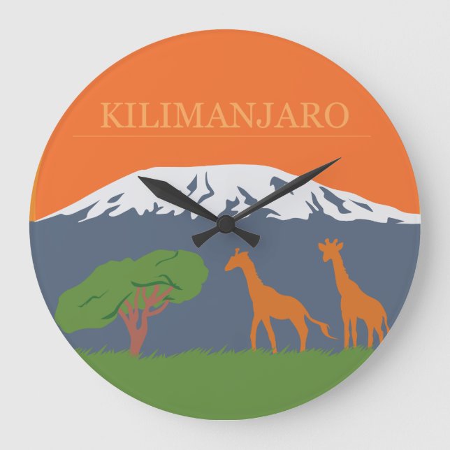 Reloj Redondo Grande Kilimanjaro (Anverso)