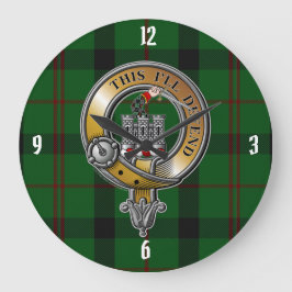Reloj Redondo Grande Kincaid Tartan & Badge