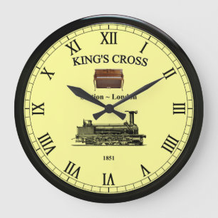 Reloj Redondo Grande King's Cross Station~Londres England~Piano recto~