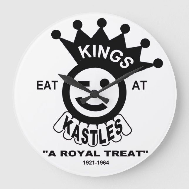 Reloj Redondo Grande Kings Kastle Hamburgurgurgers, Chicago, IL (Anverso)