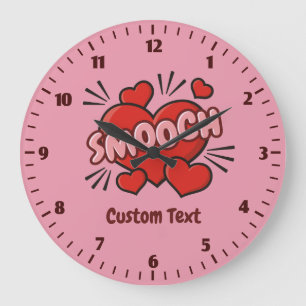 Reloj Redondo Grande Kissing Comic Sound Effect