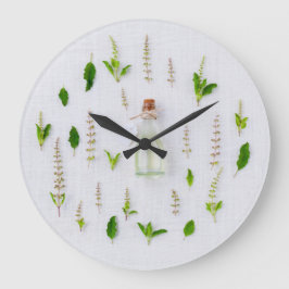 Reloj Redondo Grande Kitchen Cooking Herbs and Oils